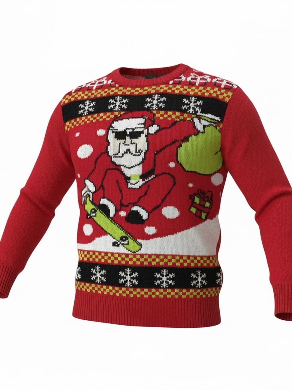 Santa Sweater Youth XS Ugly Sweater Christmas